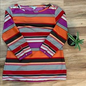Banana Republic Small Boatneck Striped Blouse